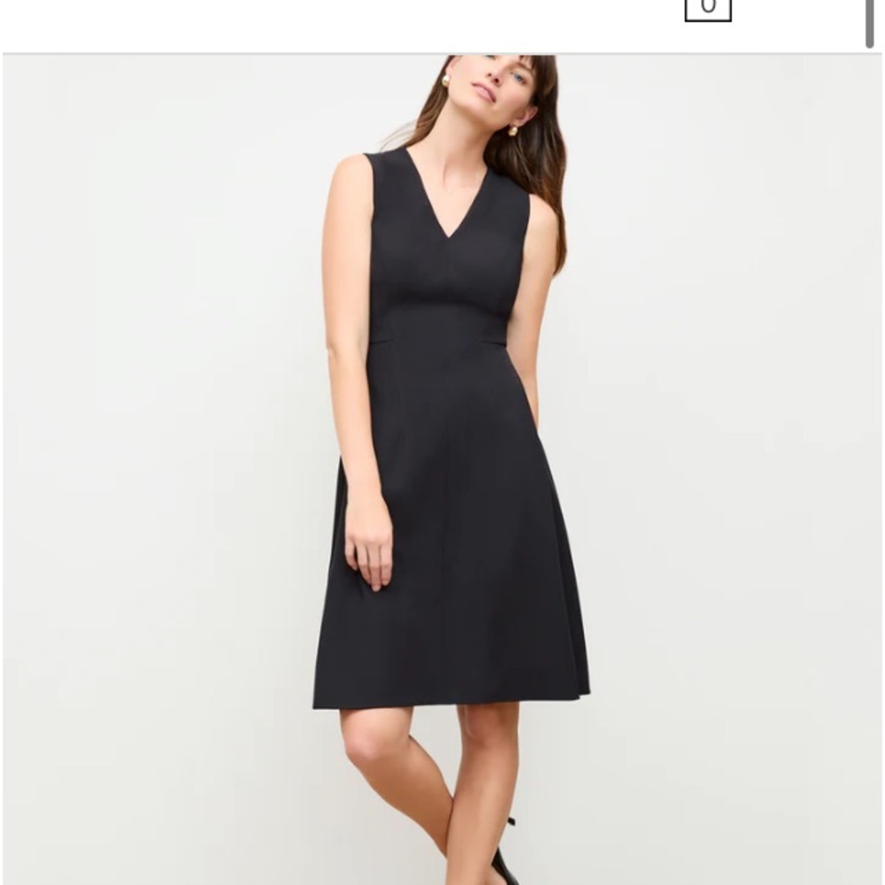 MM Lafleur New York Jaycie Virgin Wool Blend Dress Sz. 10 Herringbone Gray